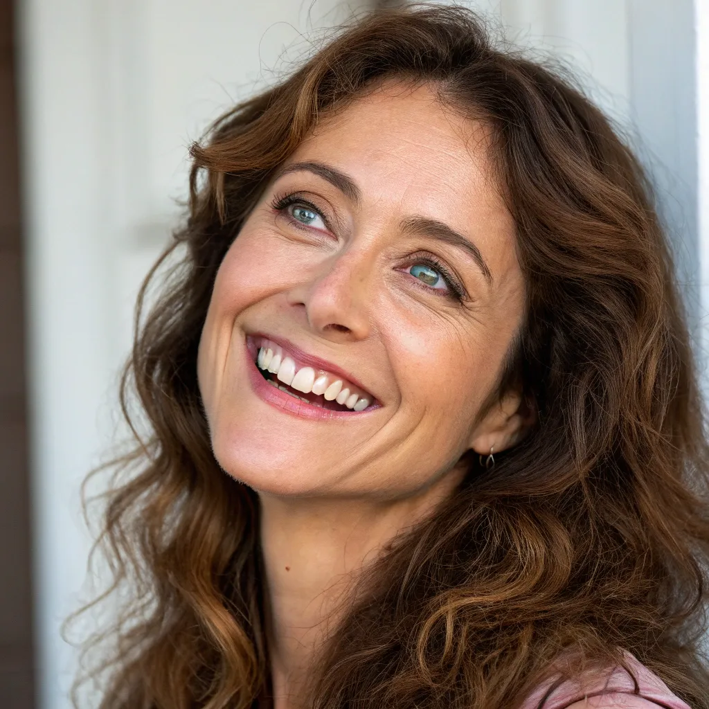 Joyce smiling