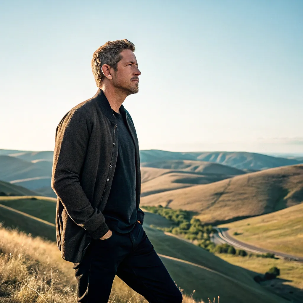 Michael with landscape background